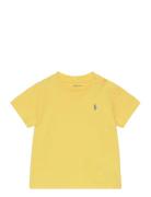 Cotton Jersey Crewneck Tee Tops T-shirts Short-sleeved Yellow Ralph La...