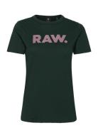Raw. Slim R T Wmn Tops T-shirts & Tops Short-sleeved Green G-Star RAW