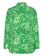Shirt Tops Shirts Long-sleeved Green Barbara Kristoffersen By Rosemund...