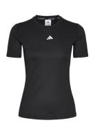 Techfit Training T-Shirt Sport T-shirts & Tops Short-sleeved Black Adi...