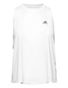 Run Icons Running Tank Top Sport T-shirts & Tops Sleeveless White Adid...