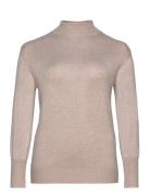 Carvenice Life Ls Roll Pullover Knt Tops Knitwear Turtleneck Beige ONL...