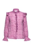 Daphne Blouse Tops Blouses Long-sleeved Pink Love Lolita