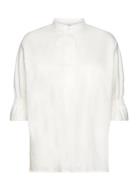 Kaela Shirt Tops Blouses Short-sleeved White NORR
