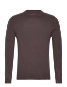 Jprlambswool Knit Crew Neck Ln Tops Knitwear Round Necks Brown Jack & ...