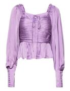Hadley Top Tops Blouses Long-sleeved Purple Malina