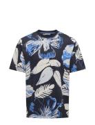 Onsarthuer Rlx Sage Leaf Aop Ss Tee Tops T-shirts Short-sleeved Navy O...