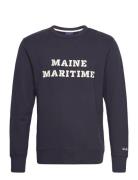 D2. Maritime C-Neck Tops Sweat-shirts & Hoodies Sweat-shirts Navy GANT