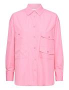 Lr-Peng Tops Shirts Long-sleeved Pink Levete Room