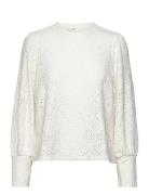 Objfeodora L/S Top Noos Tops Blouses Long-sleeved White Object