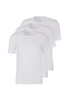 Tshirt Rn 3P Classic Tops T-shirts Short-sleeved White BOSS