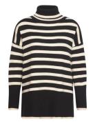 Alvena Knit Pullover Tops Knitwear Turtleneck Black A-View