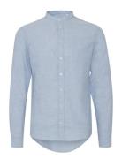 Cfanton 0053 Cc Ls Linen Mix Shirt Tops Shirts Casual Blue Casual Frid...