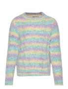 Kogjolie L/S Structure O-Neck Knt Tops Knitwear Pullovers Multi/patter...