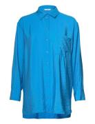 Ensplit Ls Shirt 6891 Tops Shirts Long-sleeved Blue Envii