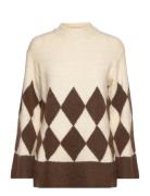 Objperla Geromia Knit Pullover 128 Tops Knitwear Jumpers Beige Object