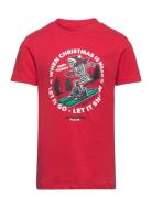 Jorchristmas Skull Tee Ss Crew Neck Jnr Tops T-shirts Short-sleeved Re...