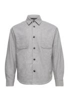 Jacob Wool Hybrid Tops Overshirts Grey Les Deux