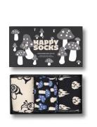 3-Pack Monochrome Magic Socks Gift Set Lingerie Socks Regular Socks Bl...