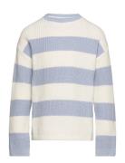Striped Knit Sweater Tops Knitwear Pullovers Multi/patterned Mango