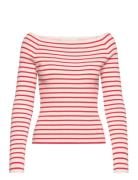 Blouse Tops T-shirts & Tops Long-sleeved Red Sofie Schnoor