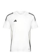 Tiro24 Jsy Sport T-shirts Short-sleeved White Adidas Performance