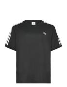 3 S Tee Sport T-shirts & Tops Short-sleeved Black Adidas Originals