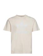 Trefoil T-Shirt Sport T-shirts Short-sleeved Beige Adidas Originals