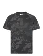 Camo Trefoil T Sport T-shirts Short-sleeved Black Adidas Originals