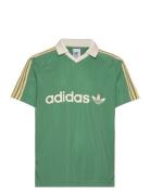 Stripe Jersey Sport T-shirts Short-sleeved Green Adidas Originals