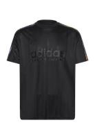M Tiro Tee Q2 Tops T-shirts Short-sleeved Black Adidas Sportswear