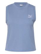 Classics Ribbed Relaxed Tank Tops T-shirts & Tops Sleeveless Blue PUMA