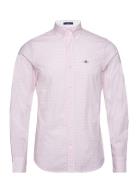 Slim Banker Dot Bd Tops Shirts Casual Pink GANT