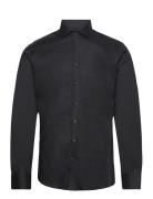 Bs Miles Slim Fit Shirt Tops Shirts Business Black Bruun & Stengade