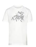 Uni Train Tee Sport T-shirts Short-sleeved White Adidas Performance