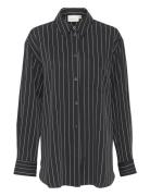 Frylagz P Ls Shirt Tops Shirts Long-sleeved Black Gestuz