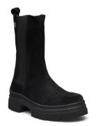 Essential Suede Chelsea Boot Shoes Chelsea Boots Black Tommy Hilfiger
