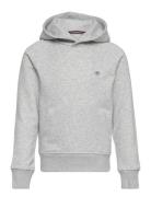 Shield Hoodie Tops Sweat-shirts & Hoodies Hoodies Grey GANT