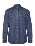 Teodora Western Shirt Air Spac Tops Shirts Long-sleeved Blue LEVI´S Wo...