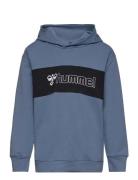 Hmlatlas Hoodie Sport Sweat-shirts & Hoodies Hoodies Blue Hummel