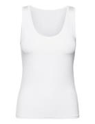 Objleena S/L Tank Top Noos Tops T-shirts & Tops Sleeveless White Objec...