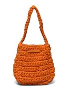 Luna Crochet Bags Top Handle Bags Orange HVISK