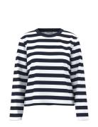 Slfessential Ls Striped Boxy Tee Noos Tops T-shirts & Tops Long-sleeve...