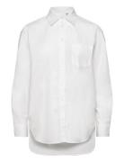 Rel Poplin Shirt Tops Shirts Long-sleeved White GANT