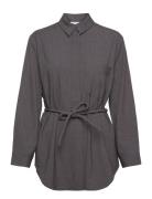 Maidune Tops Shirts Long-sleeved Grey Masai