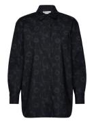 Ruoste Mini Unikot Tops Shirts Long-sleeved Black Marimekko