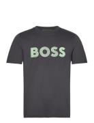 Tee 1 Sport T-shirts Short-sleeved Black BOSS