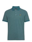 Marl Polo Shirt Tops Polos Short-sleeved Blue Lyle & Scott