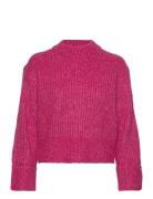 Knitted Sweater Tops Knitwear Jumpers Pink Gina Tricot