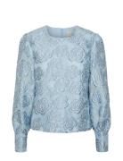 Yasphelia Ls Top Tops Blouses Long-sleeved Blue YAS